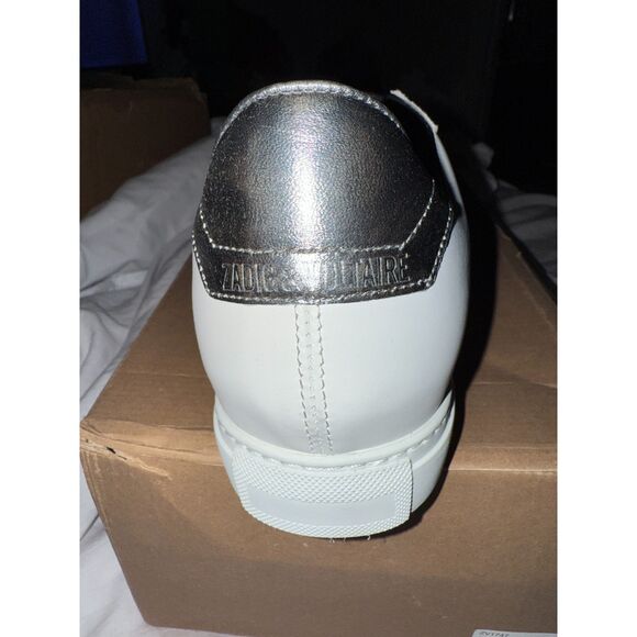 NIB Zadig & Voltaire Lightning Bolt Studded Sneakers size 40 - Picture 7 of 12